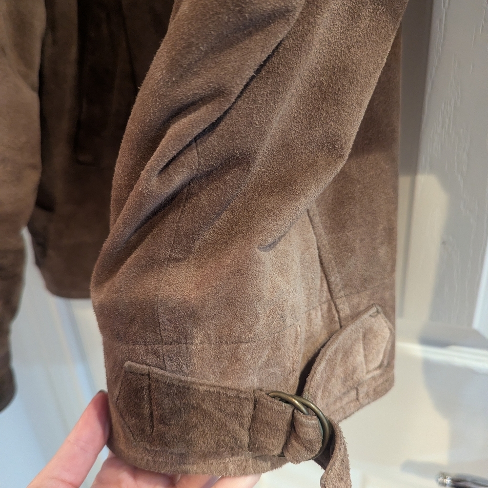 Vintage Banana Republic Suede Leather Jacket - Picture 9 of 10